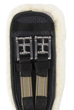 Girth Dressage Wool Lined & Elastic Equiprene Black [:50cm By Order]