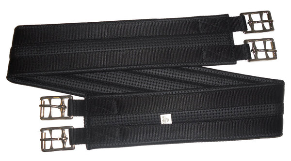 Girth Two Buckle Anti Gall Equiprene Black [:075cm By Order]