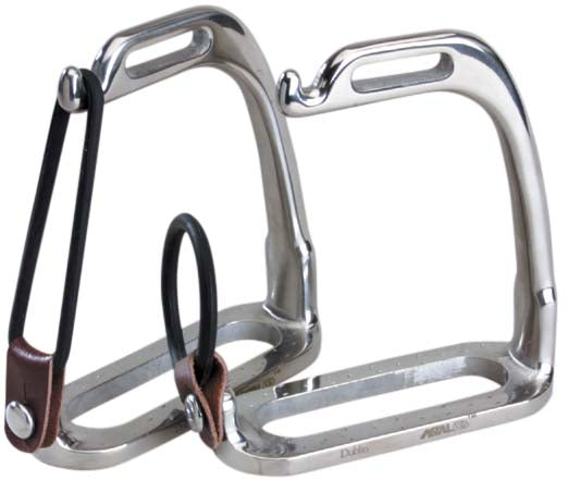 Stirrup Irons Peacock Safety Stainless Steel [:small Childs 3.75"]