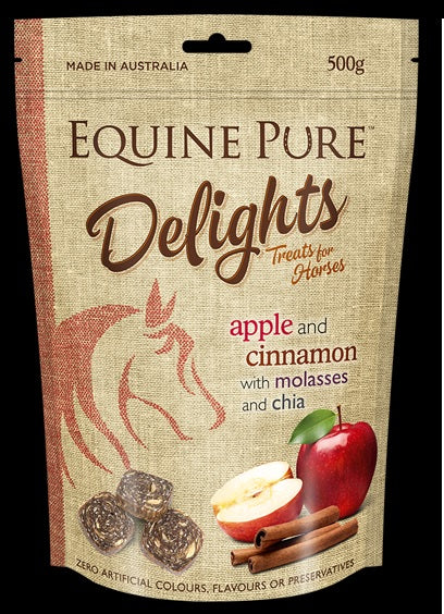 Horse Treat Equine Pure Delights Apple Cinnamon Molasses [:500gm]