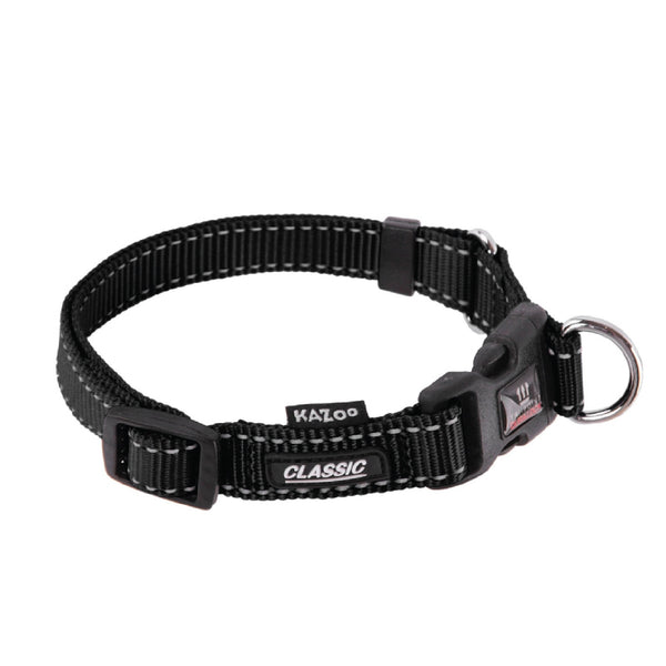 Kazoo Dog Collar Classic Adjustable Black [:extra Large]