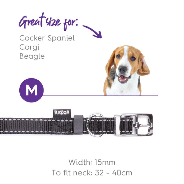 Kazoo Dog Collar Classic Black [:extra Large]