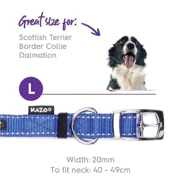 Kazoo Dog Collar Classic Blue [:extra Large]
