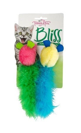 Cat Toy Trouble & Trix Bliss Tweet Mice 2pk