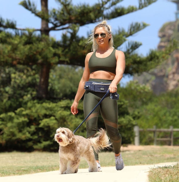 Doog Walkie Belt Navy Polka Dot