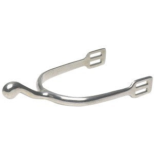 Spurs Dressage Swan Neck Plain Knob Stainless Steel