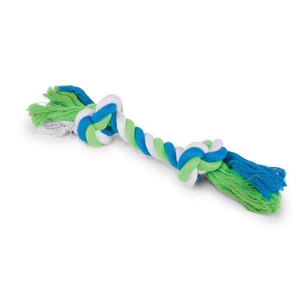 Kazoo Dog Toy Twisted Rope Knot Bone [:small]