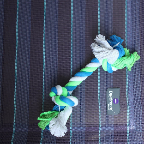 Kazoo Dog Toy Twisted Rope Knot Bone [:small]