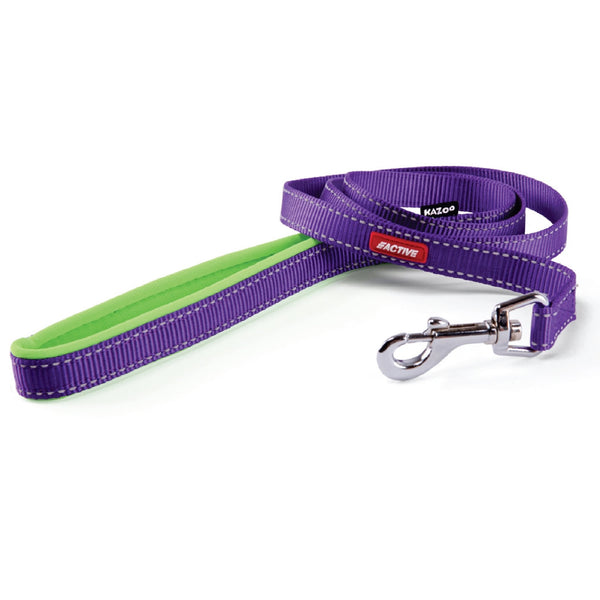 Kazoo Dog Leash Active Purple & Lime 1800mm [:15mm]