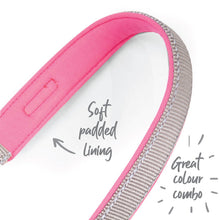 Kazoo Dog Leash Active Silver & Pink 1200mm [:15mm]