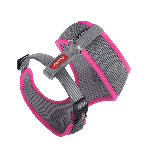 Kazoo Harness Active Soft Silver & Pink [:xxs]