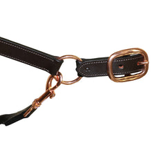 Headstall Leather Padded Jeremy & Lord Rose Gold Brown [:cob By Order]