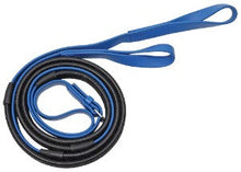 Reins Rubber Grip Pvc Loop End Epsom Royal Blue & Black Grip