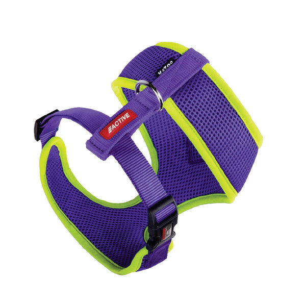 Kazoo Harness Active Soft Purple & Lime [:xxs]