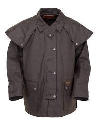 Oilskin Outback Short Coat Brown [:small]
