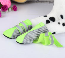 Dog Boots Zees Mesh Set Of 4 Green [:extra Large]