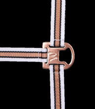 Headstall Rose Shine Elt White [:cob]