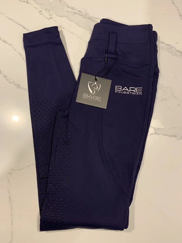 Tights Bare Equestrian Thermo Fit Winter Performance Riding Navy [:small]