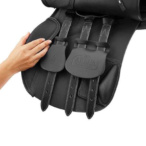 Arena All Purpose Wide Saddle Black [:43cm 17.0"]