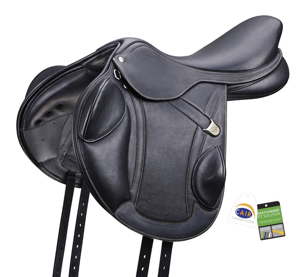 Bates Advanta Jumping Saddle Cair Classic Black [:43cm / 17.0"]