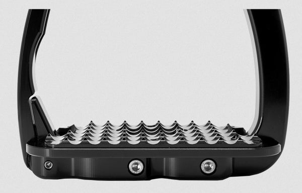 Tech Stirrup Irons Venice Dressage Sloped Safety Stirrups Silver & Silver