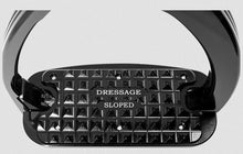 Tech Stirrup Irons Venice Dressage Sloped Safety Stirrups Black & Black