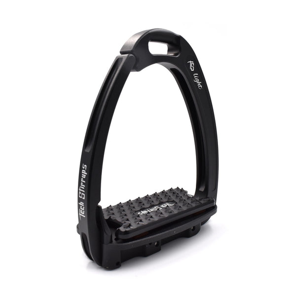 Tech Stirrup Irons Venice Evo Flat Safety Stirrups Black & Black