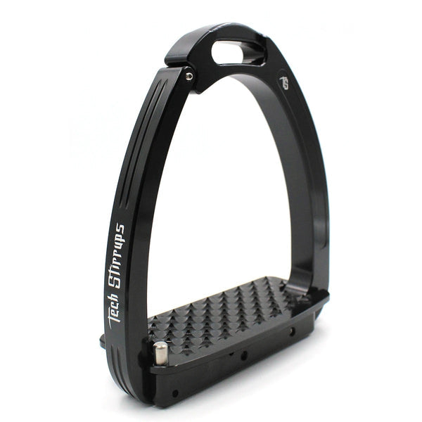 Tech Stirrup Irons Venice Young Safety Stirrups Black & Black