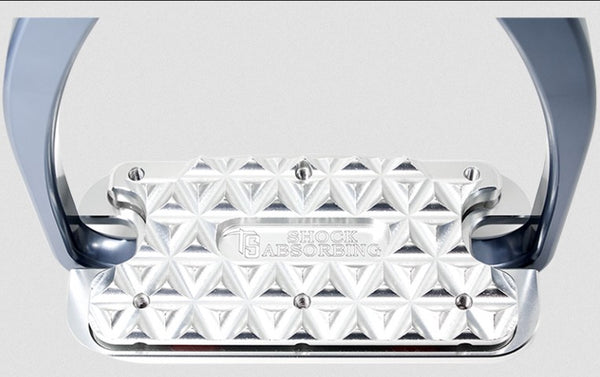 Tech Stirrup Irons Siena Jumping & Cross Country Cushioned Siena Plus Red