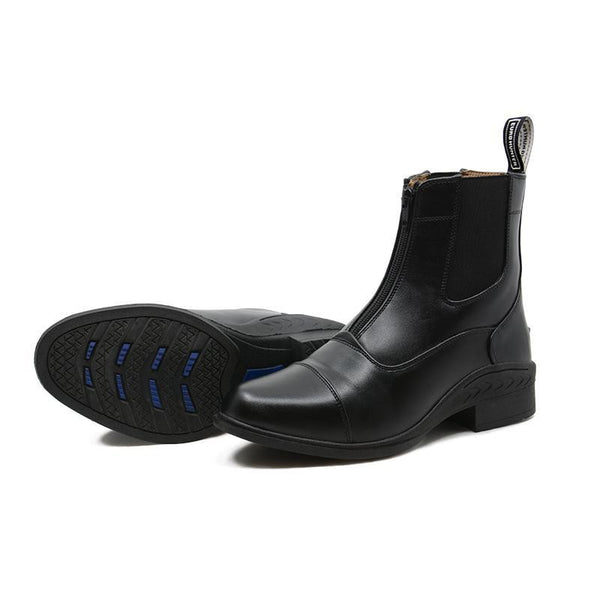 Boots Riding Eurohunter Zip Paddock Black Adults [:5.0]