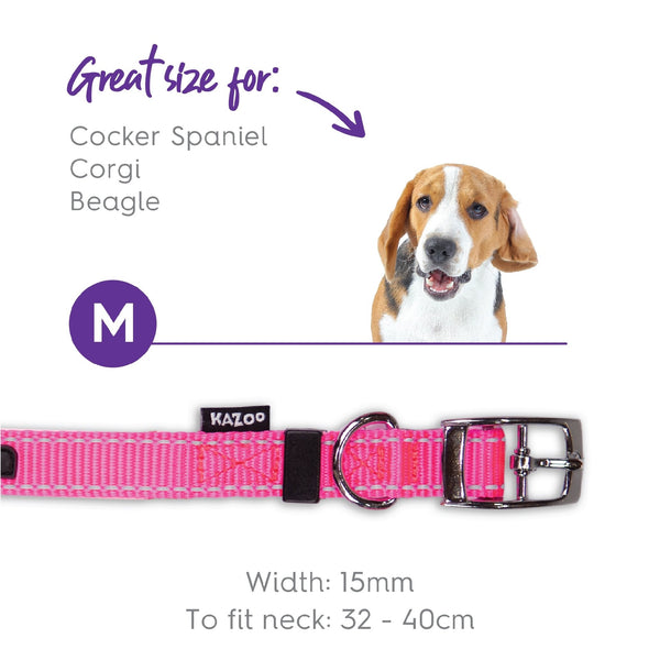 Kazoo Dog Collar Classic Pink [:extra Large]