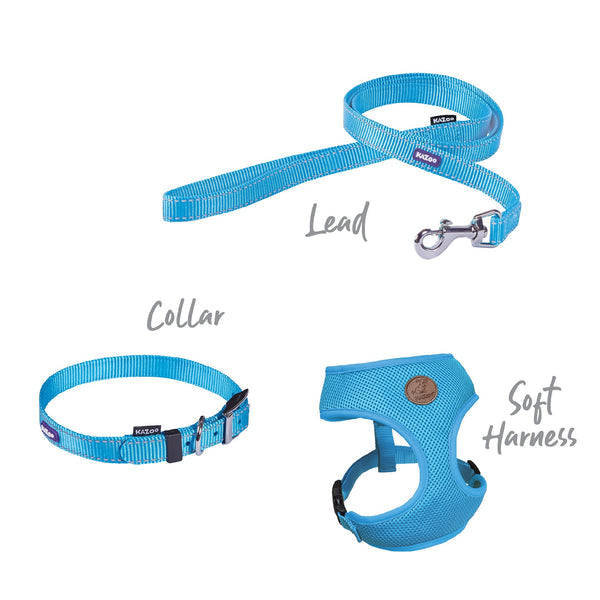 Kazoo Harness Soft Classic Aqua [:xxs]
