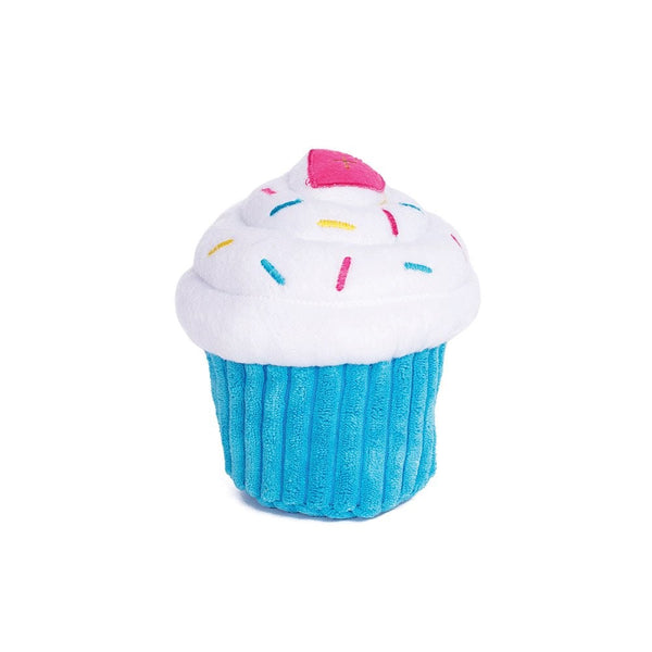 Zippy Paws Toy Cupcake 14cm X 10cm Blue