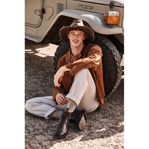 Boots Dress Baxter Goulburn Suede Chocolate Mens [:8.0]