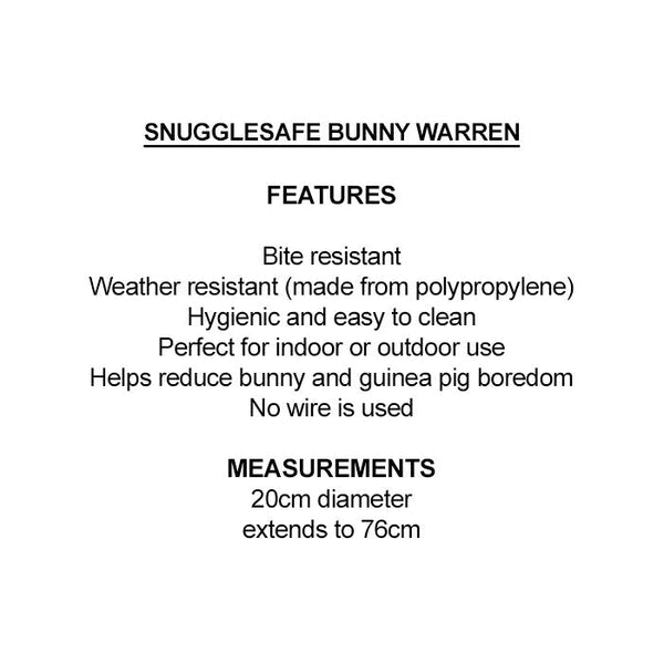 Rabbit Bunny Warren 760mm X 210mm