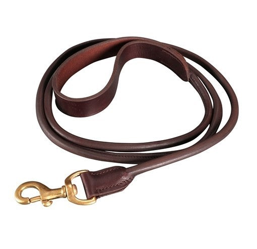 Leather Dog Leash Rolled Jeremy & Lord 182cm 16mm [:small]