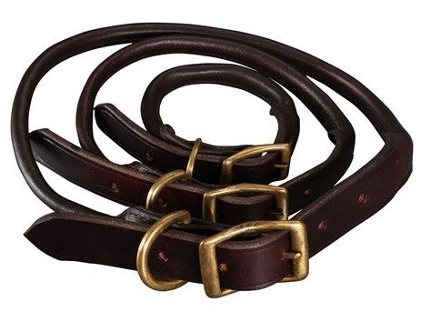 Leather Dog Collar Rolled Jeremy & Lord Small 5/8" X 11"