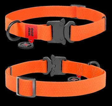 Waudog Waterproof Dog Collar With Qr Passport Red [:l23cm To 35cm]