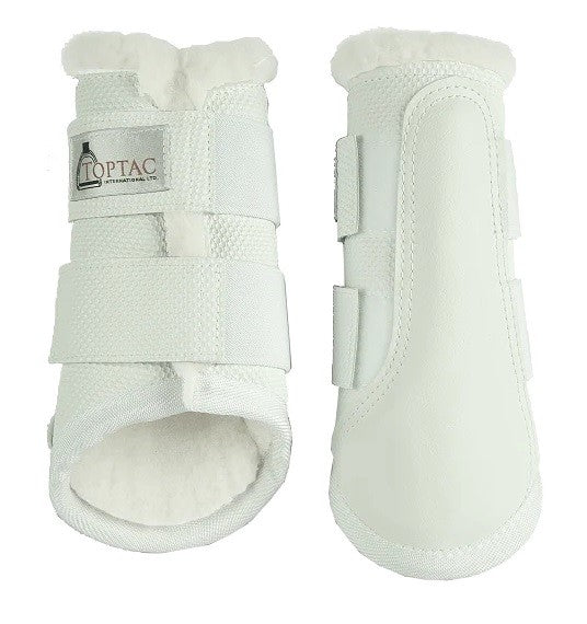 Tendon Boots Fleece Toptac White [:small]