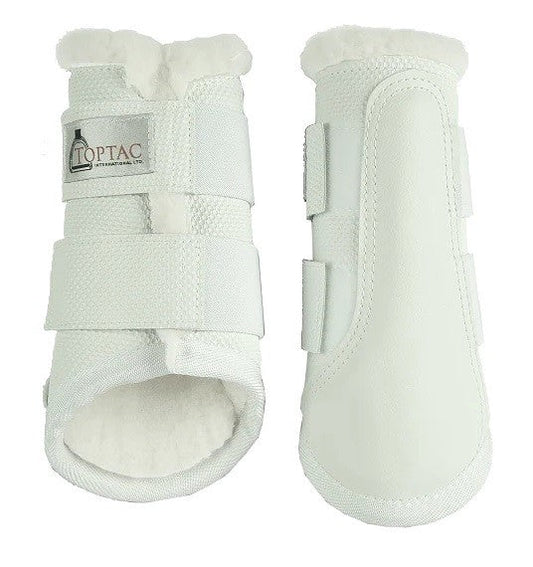 Tendon Boots Fleece Toptac White [:small]