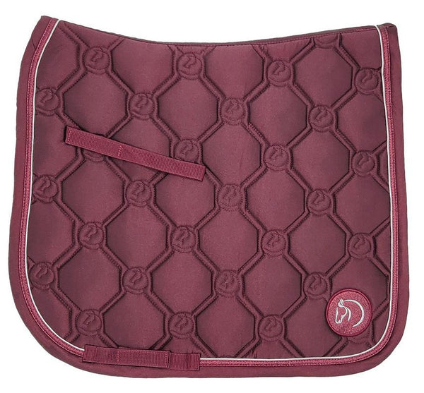 Saddlecloth Dressage Shimmer Burgundy