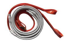 Reins Rubber Grip Pvc Loop End 16mm Horsesense Red & White Grip