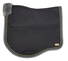 Saddlecloth Dressage Fleece Trim Estate 2023 Black & Grey