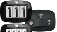 Hamag Number Holder Bridle Patent Leather 3 Digit Pair Black