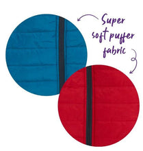 Kazoo Dog Rug Reversible Puffer Red & Blue [:27cm]