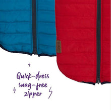 Kazoo Dog Rug Reversible Puffer Red & Blue [:27cm]