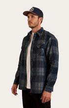 Shirt Ringers Glenferrie Flannel White/navy Mens [:medium]