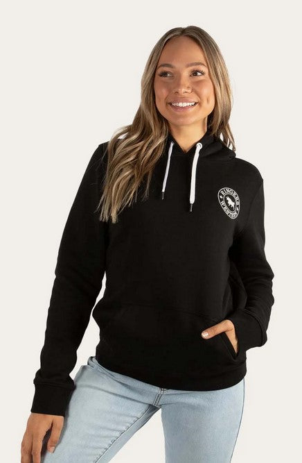 Hoodie Ringers Signature Bull Pullover Black/white Ladies [:08]