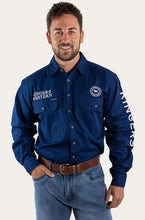 Shirt Ringers Hawkeye Full Button Navy Mens [:medium]