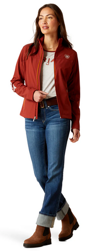 Jacket Ariat New Team Softshell Fired Brick Ladies [:l]